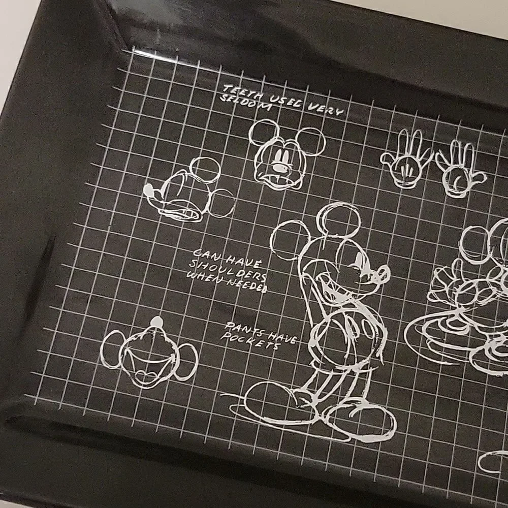 Disney: Mickey Mouse Sketchbook design black serving platter Tray